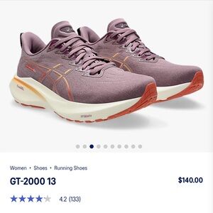 ASICS Women's Running Shoes - Purple and Orange